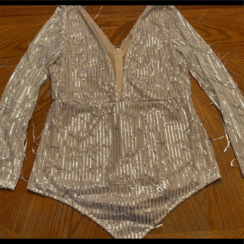 Mini dress Low cut V neck